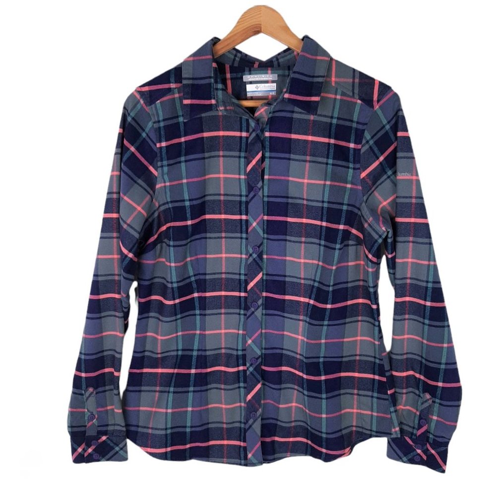 Columbia Flannel Plaid Shacket Shirt